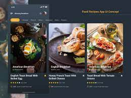 Food Recipes App Design Food App App Design Recipes