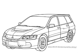 Mitsubishi Lancer Evolution Wagon Gt Coloring Page Mitsubishi Lancer Evolution Mitsubishi Lancer Mitsubishi