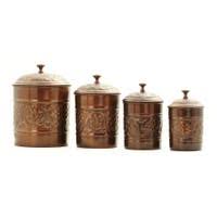 Imaxstacy garcia etched glass marble decorative canisters set of 3. Buy Kitchen Canisters Online At Overstock Our Best Kitchen Storage Deals