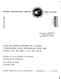 Tests of sodium boiling in a single tube-in-shell heat exchanger over the  range 1720 degree to 1980 degree f (1211 to 1355 k)