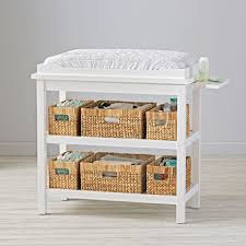 White Wicker Portable Diaper Caddy Reviews Crate And Barrel In 2020 Changing Table Changing Table Organization Baby Changing Table Organization