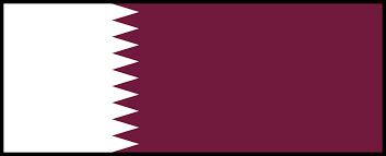 The flag is very similar to the flag of the neighbouring country bahrain, which has fewer points, a 3:5 proportion, and a red colour instead of maroon. File Flag Of Qatar Bordered Svg Wikimedia Commons