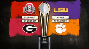 The official instagram account of the college football playoff #cfbplayoff www.collegefootballplayoff.com. College Football Playoff Rankings Ohio State Jumps Lsu For No 1 Spot In New Cfp Top 25 Cbssports Com
