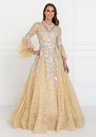 Embroidered Lace Ballgown With Bell Sleeves By Elizabeth K Gl1592 Ball Gowns Formal Ball Gown