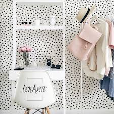 Black And White Polka Dot Wallpaper In Room Paint Dot Wallpaper Dots Pattern Modern Pattern Wall Decal Home Decor Removable Wallpaper Wall Covering Black And White 50 Dots Wallpaper Wall Patterns Wall Wallpaper