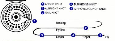 Start the process by threading the line through your rod's line guides and then tie an anchor knot to the spool. Fly Fishing Knots