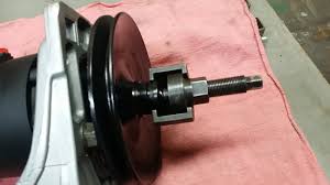 When this adjustment bolt is loosened, the pump will pivot on an axis, making it possible to loosen its drive belt. Power Steering Pump Pulley Removal Ford Truck Enthusiasts Forums