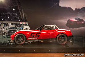Mazda Global Mx 5 Cup Car Debuts At Sema Rallyways Mazda Mx5 Miata Mazda Miata