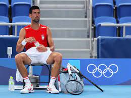 Another left on a wheelchair. Novak Djokovic Knows History Is On The Line At Tokyo Olympics Tokyo Olympics News Times Of India