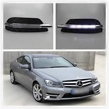 I know a few people with c class and they have the same lights and they stay on all day and night. Pair Led Drl Daytime Running Light For Mercedes Benz W204 C300 2011 2012 2013 Fog Driving Lights Automotive Greatrace Com