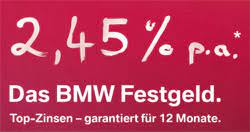 Dieser gilt für beträge bis 7,5 mio. Bmw Bank Andert Zinssatze Beim Tagesgeld Und Festgeldkonto Mit Sofortiger Wirkung Bankingcheck De