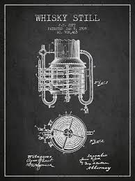 1909 Whisky Still Patent Print Vintage Whisky Still Patent Registered By The Inventor J F Jett And Published 1909 Patent Art Prints Patent Art Patent Prints