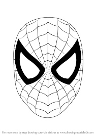 Step By Step How To Draw Spiderman Face Drawingtutorials101 Com Spiderman Face Spiderman Drawing Spiderman