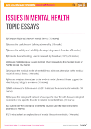 Use this sample survey template to collect information from the respondents about any family history of mental illness, previous diagnosis, and other important personal details that will help the researcher understand the mental health condition. Issues In Mental Health Ocr A Level Psychology Psychology Tutor2u