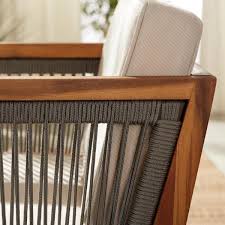 Hampton Bay Willow Glen Farmhouse 4 Piece Wood Patio Conversation Set With Teak Finish And Beige Cushions 81884 The Home Depot In 2020 Wood Patio Conversation Set Patio Clean Outdoor Furniture