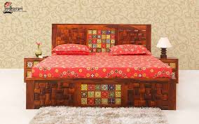 Solid Wood King Size Bed Made With Sheesham Wood And Get Upto 40 Off On Wide Range Of Beds In 2020 King Size Bed Furniture Wood Bed Design Furniture