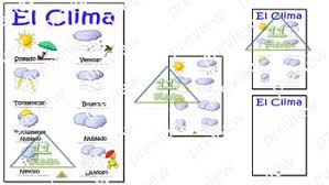 weather spanish chart worksheets teaching resources tpt