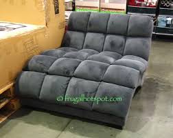 Looking for a more luxurious option? Costco Bainbridge Double Chaise Lounge Frugal Hotspot Double Chaise Lounge Chaise Lounge Couches Living Room