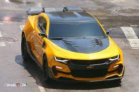 The chevrolet camaro is reprising its role as the vehicle mode for bumblebee in the upcoming fifth installment of the transformers movie thanks to instagram user stroker965 we now have a look at the design of the rear of this custom camaro. First Full Look At New Bumblebee Camaro For Transformers 5 Camaro6 Camaro Chevy Muscle Cars Dream Cars Bmw