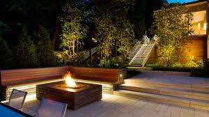 Ensure safe footing on steps between outdoor living areas by building lights into the risers. Lighting Design Considerations For Outdoor Entertaining