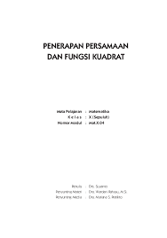 Check spelling or type a new query. Pdf Penerapan Persamaan Dan Fungsi Kuadrat Harry Mukhib Academia Edu