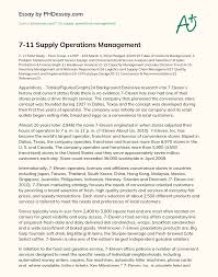 Recent news about yip seng. 7 11 Supply Operations Management Phdessay Com