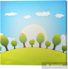 À partir du xviiie siècle, ces deux mots prennent des sens distincts, comme si l'art avait fini par séparer le geste de dessiner du projet, de l'intention (→ voir design, anglais). Tableau Sur Toile Printemps Ou En Ete Paysage De Dessin Anime Pixers Nous Vivons Pour Changer