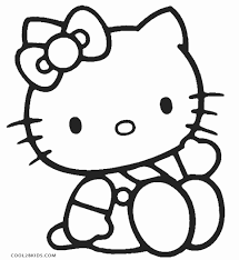 She is a white japanese bobtail cat who is always shown wearing a red bow. Free Printable Hello Kitty Coloring Pages For Pages
