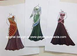 Desain baju batik kombinasi modern pilih desain modern yang saat ini sedang trend ya. Sketsa Desain Baju Muslim Terbaru All Desain