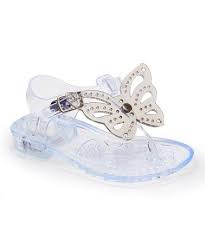 Clear Light Up Butterfly Jelly Sandal Girls Zulily Zulilyfinds Jelly Sandals Blue Suede Shoes Childrens Shoes Girls