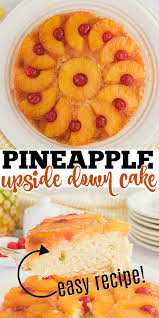 Pineapple Upside Down Cake Is A Delicious Buttery Yellow Cake With A Caramelized Brown Sugar Gla Upside Down Cake Pineapple Upside Down Cake Easy Cake Recipes