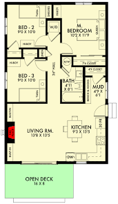 If you're looking for a home that is easy and inexpensive to build, a rectangular house plan would be a smart decision on your part! Budget Friendly Ranch With 3 Bedrooms 67777mg Architectural Designs House Plans