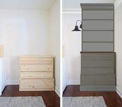 Bookcases ideas desk bookcase combo simple design bookcases and via socaldrivingschool.com. Turning Store Bought Dressers Into Bedroom Built Ins Young House Love