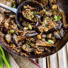 Szechuan Aubergines Recipe Aubergine Recipe Recipes Szechuan Recipes