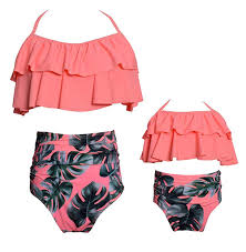 Icooltech Baby Girls Bikini Swimsuit Set Family Matching