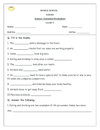 Intermediate the first page offers a picture of healthy nutritions people need in a day. Science Worksheets For Grade 6 Optovr Com