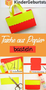 Tasche Basteln Aus Papier Anleitung Und Kostenlose Vorlage Basteln Mit Papier Papiertuten Basteln Papier Kind