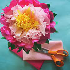 How To Make A Tissue Paper Flower A Dazzling Tutorial Paper Flowers Tissue Paper Flowers Tissue Paper Flowers Diy