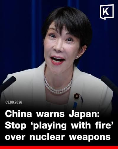 Khaosod - “Stop playing with fire.” 🇨🇳 China has urged Japan to abandon  moves toward a “nuclear option,” citing a survey showing strong public  support for the country's three non-nuclear principles.