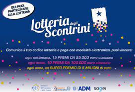 È partita il 1° febbraio la lotteria degli scontrini, con premi che arrivano fino a 5 milioni di euro: Lotteria Degli Scontrini Da Oggi I Biglietti Con Gli Acquisti Cashless