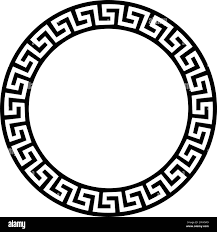 Greek Versace Circular Pattern Stock Vector Image Art Alamy