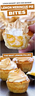 Lemon Meringue Pie Bites Sugar Apron Recipe In 2020 Dessert Bites Meringue Pie Mini Pie Recipes