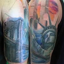 Pinch and double tap to zoom picture. 60 New York Skyline Tattoo Designs For Men Big Apple Ink Ideas
