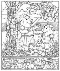 The object will be colored in on the hidden picture. Free Printable Hidden Pictures For Kids All Kids Network