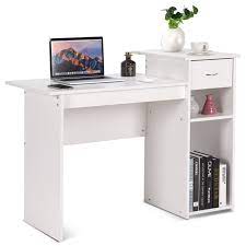 ( 4.2 ) out of 5 stars 18 ratings , based on 18 reviews current price $78.90 $ 78. Costway Computer Desk Pc Laptop Table W Drawer And Shelf Home Office Furniture White Walmart Com Walmart Com