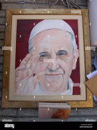 Pope francis painting hi-res stock photography and images