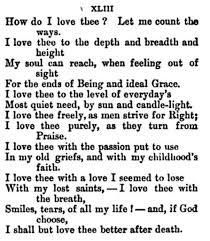 Elizabeth Barrett Browning Wrote How Do I Love Thee During Her Courtship With Mr Browning In 2021 Elizabeth Barrett Browning My Love Cool Words
