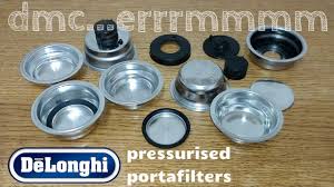 Its thermoblock heating system delivers perfect beverages in only 35 seconds. Delonghi Pressurised Portafilter Designs Youtube