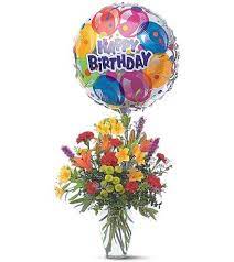 Happy birthday balloon bouquet columbus ohio florist. Birthday Flowers And Balloon Bouquet Helium Balloons Catalog Order Online And Save