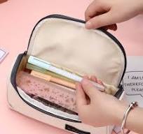 Grote Etui Beige Kleur Smoothing Rits Klein Make-up Etui ...